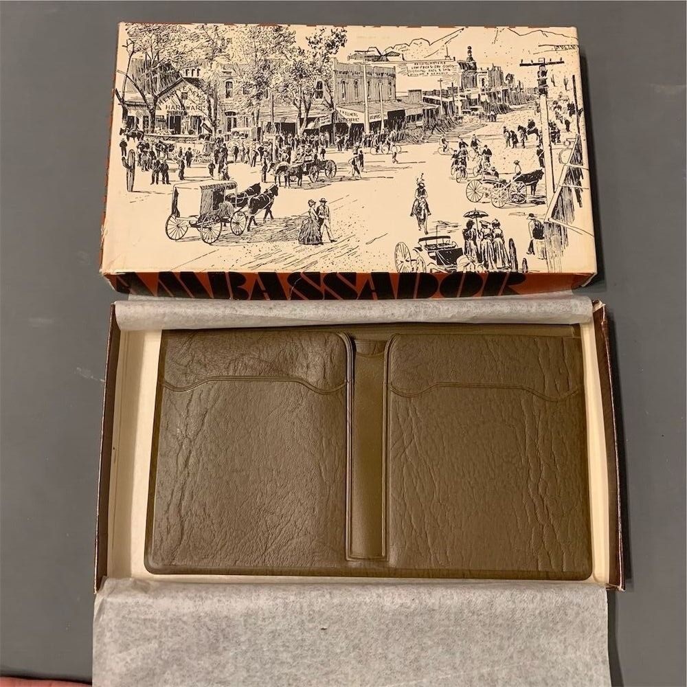 Vintage Ambassador‎ Ticket/Card Holder Wallet Collectible